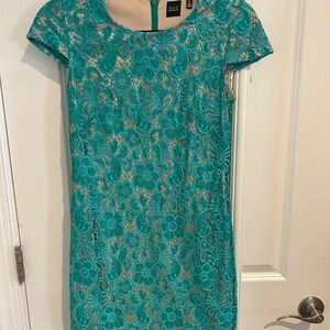 Saks Fifth Avenue Black Label Multicolored Sheath Cocktail Dress